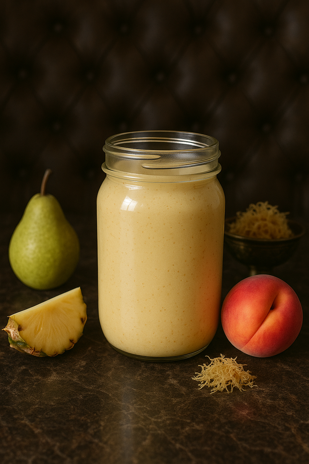 Pineapple, Peach, Pear Sea Moss Smoothie